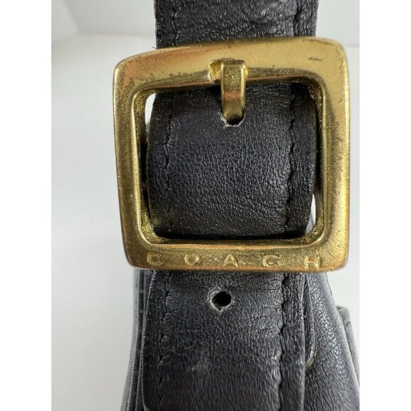 Vintage Coach 6000 Chelsea Zip Top Crossbody Bag Purse Black Leather - Picture 13 of 16